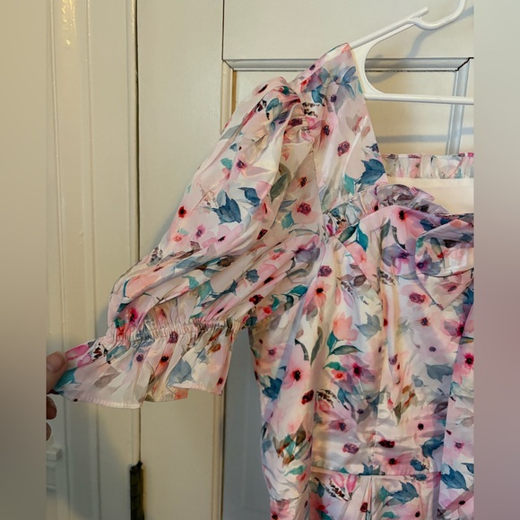 Ivy City Co. Dolly Floral Dress, Size 1X - Pink Flowers Princess Picnic Spring - Picture 5 of 16